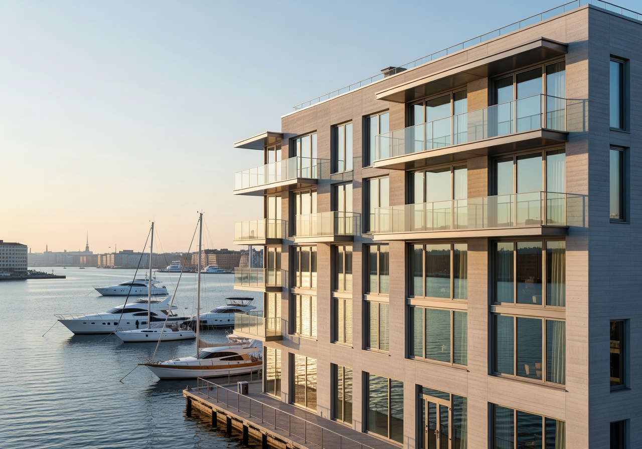Hilton Helsinki Strand harbor view luxury hotel