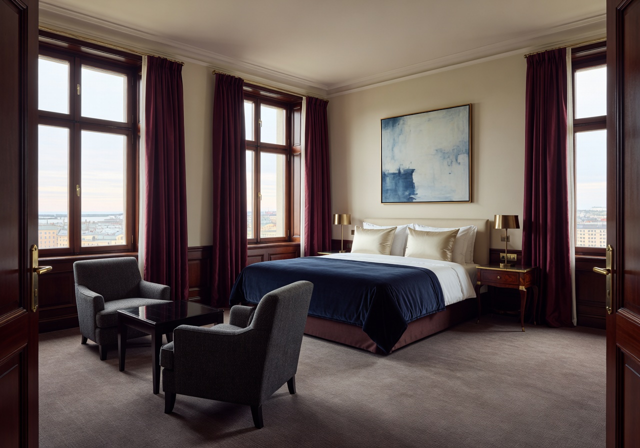 Luxury Nordic hotel interior