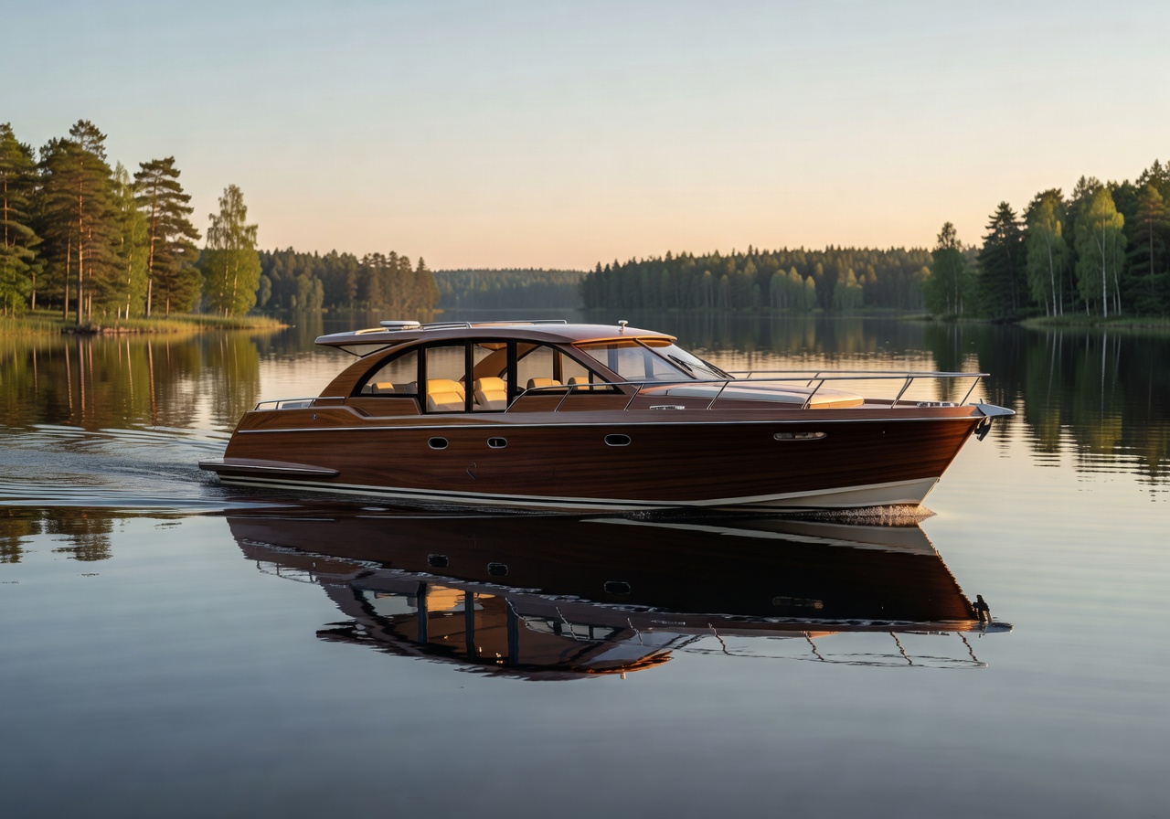 Luxury Finnish lake cruise yacht